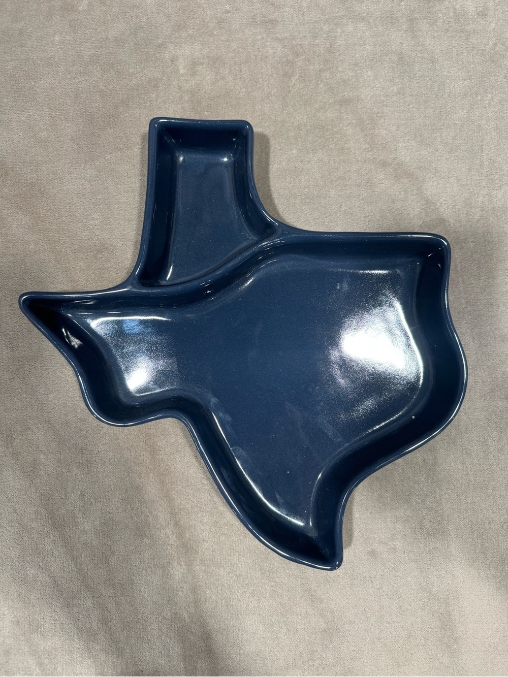 Frankoma USA Texas Shaped Ceramic Serving Dish